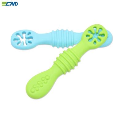 China Baby Feeder Silicone BPA Free Training Utensils BPA Free Spoon And Fork for sale