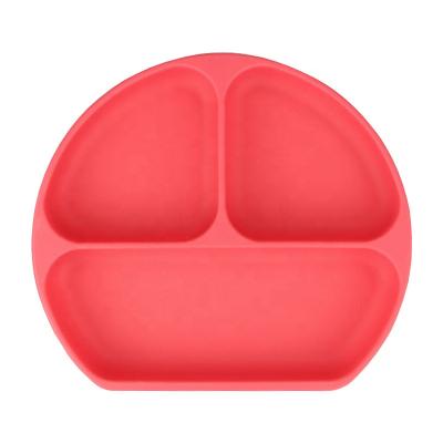 China Children's Smile Shape Food Grade Silicone Place Mat Bowl Silicone Dish For Baby Eating for sale