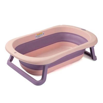 China Baby Bathing Usefully Portable Personal Indoor Spa Tub Custom Logo Plastic Small Folding For Newborn Baby for sale