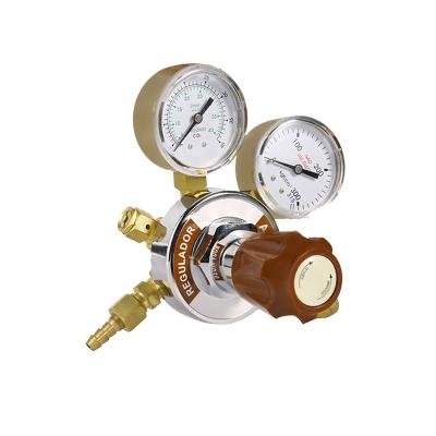 China Solder/Cut Brazilian Series Full Brass Argon Weld/Cut Pressure Regulator Series with CGA580 Inlet Connection for sale