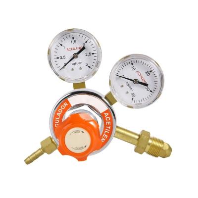 China Brazilian series of acetylene welding pressure regulator/welding cut-off/brass cup CGA510 inlet connection and stable for sale