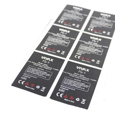 China Wholesale Price High Quality Self Adhesive Waterproof Sturdy Battery Sticker Adhesive Sticker For Mobile Phone Private Label Battery for sale