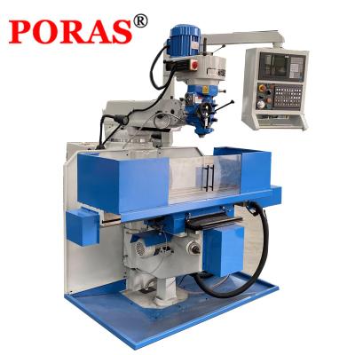 China Factory PORAS Fresadora Manual Milling Machine Factory Price Universal Cheap Vertical Milling Machine for sale