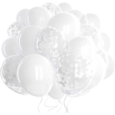 China 12 inch latex balloon balloons globos birthday party non-toxic hot sale decoration white balloon for sale