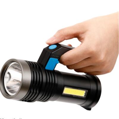 China Warehouse Outdoor Use Zoomable Rechargeable Torch Waterproof Led Flashlight Tactical Flashlight for sale