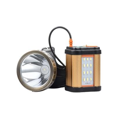 China Portable Ultra Bright Headlight Portable Split Battery Can Be Put On Belt 8w Waterproof 18650 Rechargeable for sale