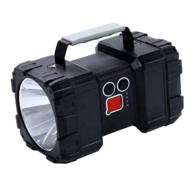 China ABS Usb Rechargeable Spot And Flood Light Powerful Led Handheld Spotlight for sale