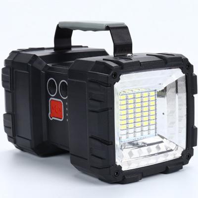 China Portable Durable USB Rechargeable Double Head Lamp Multifunction ABS Work Light Output Spotlight for sale