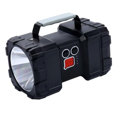 China ABS Handheld Usb Charging Outdoor Backup Dual Head Spotlight for sale