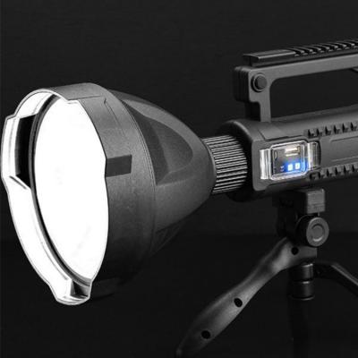 China New ABS Strong Light Multifunctional Led Waterproof Rechargeable Portable Flashlight Search Light 3km for sale