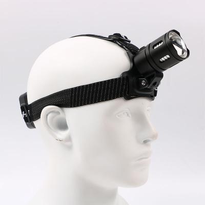 China Long Distance Rechargeable Torch Camping Light Led High Power Headlamp With Head Strap for sale