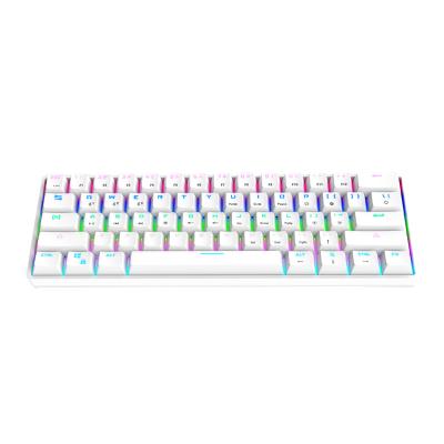 China Factory Direct Sales RGB Light Effect Cable Game Colorful Lightweight Ergonomic Video Game 61 Key Eating Chicken Desktop Keyboard for sale