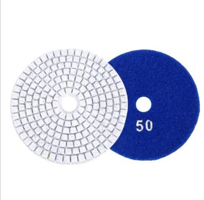 China Concrete polishing wet using Diamond Flexible Polishing Pads for sale