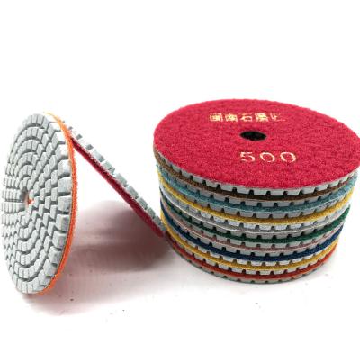 China Metal Diamond Concrete Polishing Wet And Dry Grinding Wet Polishing Pad for sale