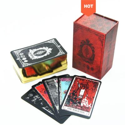 China Promotion High Quality Oracle Paper Tarot Cards Deck Custom Card Game Printing Tarot Cards For Beginners Maker for sale