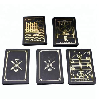 China Custom Black Promotion Oracle Tarot Playing Cards Deck Printing for sale