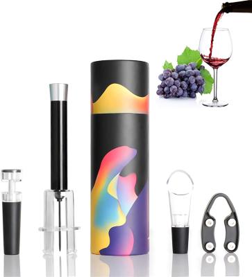 China Wine Air Pressure Pump Bottle Opener Pump Screw Tool Wine Gift Air Pressure Wine Opener Accessory Set for sale