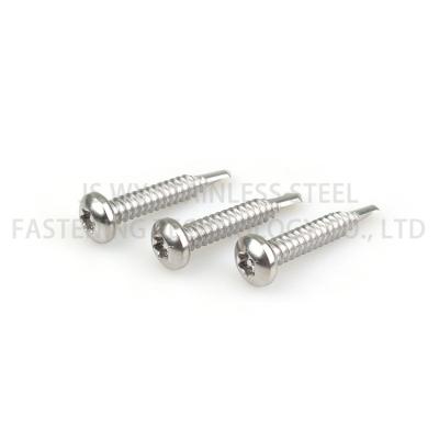 China Wholesale BIMETALLIC Stainless Steel 410/304/316/A2/A4/ci/Factory Price Pan Head Tapping Stainless Steel Tamper-fag Self Drilling Screw for sale