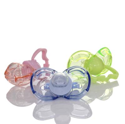 China Wholesale Funny Baby Nipple YDS Silicone BPA Free Clear Nipple Pacifier With Dust Cover for sale