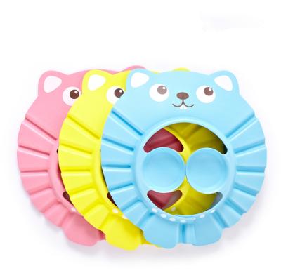 China All Natural Cute Baby Bear YDS Baby Bath Shower Shampoo Soft Shower Bathing Protective Bath Cap for sale