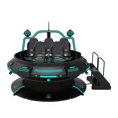 China Popular In Person Flying Saucer Simulator 5 Game PVC Virtual Space Surreal 9D Vr for sale