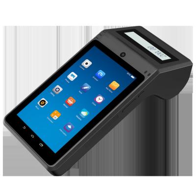 중국 NFC Android Smart POS Terminal 7 Inch With Printer Capacitive Screen 판매용