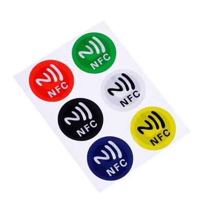 China Blank White Paper Ntag215 NFC Stickers for sale