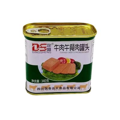 China Canned 340g beef luncheon meat halal beef meat for sale