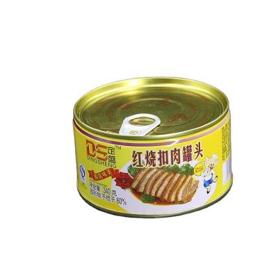 China 340g*24tins canned cooked pork with canned for sale