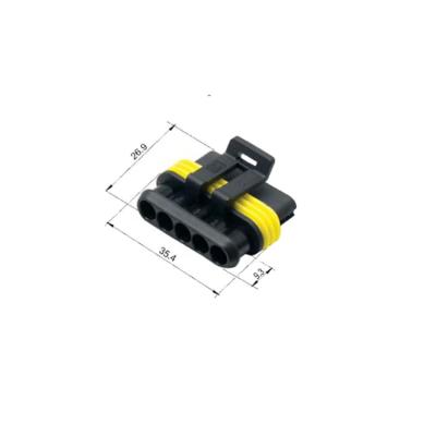 China 5 Pin Automotive Waterproof 1.5 Series Super Seal Amp Connector Automotive Plug for sale