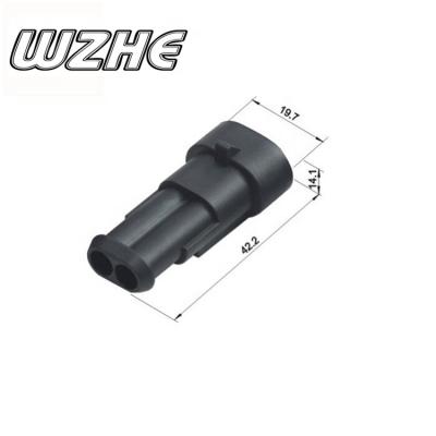 China 2 Pin Automotive Auto Female Waterproof Electrical Plug Connector 282080-1 for sale