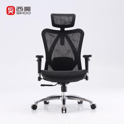 China Best (Height) Price SIHOO Mesh Ergonomic Swivel High Back Executive Office Adjustable Whole Chair With Headrest for sale