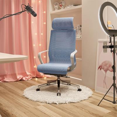 China (Size) Mesh Fabric Swivel Computer Office Chair High Quality Adjustable Back Luxury Ergonomic Executive Commercial Chairs With Headrest for sale