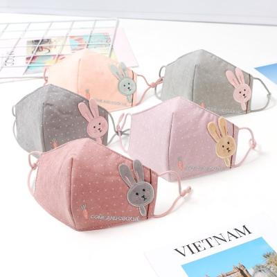 China Comfortable Daily Facemask Children's Winter Pure Cotton Facemask Party Mask Adjustable Dustproof Heating Student For Kids for sale