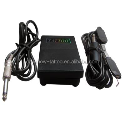 China Hot Sale Complete Tattoo Machine Kit Set 2Pcs Coil Tattoo Power Supply Grips Foot Switch For Beginner NO.KIT2011 for sale