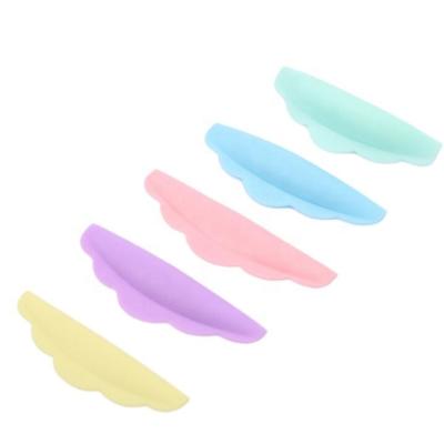 China Eyelash Extension 5 Pairs Silicone Eyelash Perm Pad Colorful Reuse Lashes Rods Protect 3D Eyelash Curler Accessories Applicator Lift Tools for sale