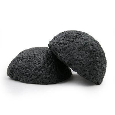 China Smooth wholesale 100% natural charcoal konjac sponge for deep cleaning for sale