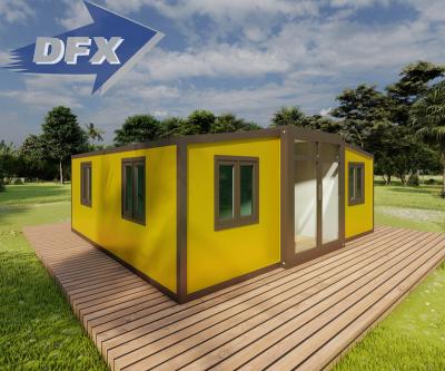 China Factory 20ft 30ft folding 3 in 1 luxury expandable container house for sale