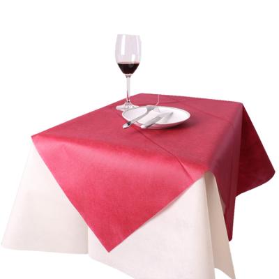 China pp restaurant waterproof disposable nonwoven tablecloth, cheap nonwoven tablecloth for sale