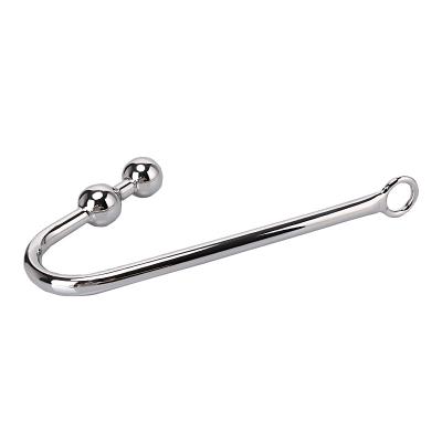 China High Quality Butt Plug With Ball Metal Plug Dilator Anal Sex Toys Prostate Massager Anal Hook For Men And Women for sale