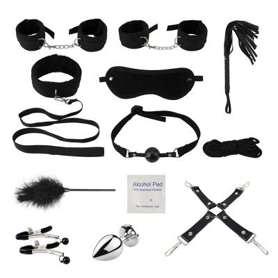 China 12 Pcs High Quality Japanese bdsm police handcuffs sex toys bondage gear kit adult SM set for sale