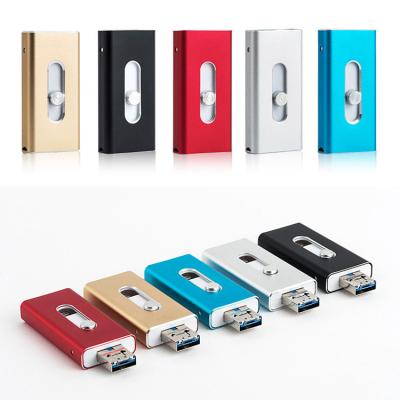 China Flash Stick USB Drive 3 in 1 Function for IPhone for Android for PC Computer 32GB 64GB for iPhone OTG usb locks pen drive for sale