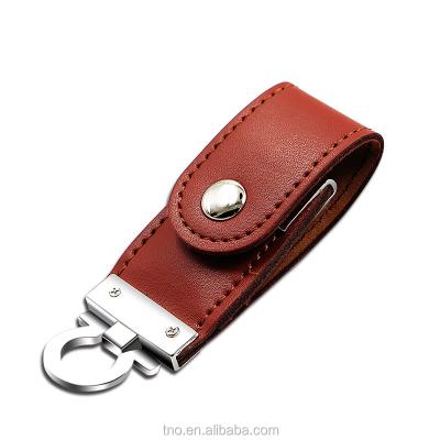 China Custom USB Leather Pen Drive Flash Drive Key Chain 1GB 2GB 4GB 8GB 16GB for sale