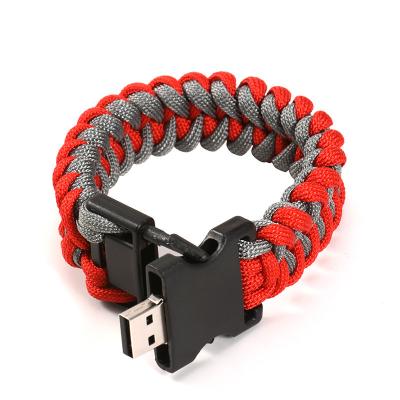 China OEM Instruments Pendrive 4Gb 8Gb 16Gb 32Gb Plastic Cool Nylon Braided Wrist Armor Wrist Thumb Drive Usb Flash Drives for sale