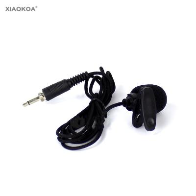 China XIAOKOA Microphone Cable Link On Jack Microfono Mike Karaoke Transmitter Mini Speaker Mic Screw Lavalier Clip Microphone 3.5mm Lapel for sale