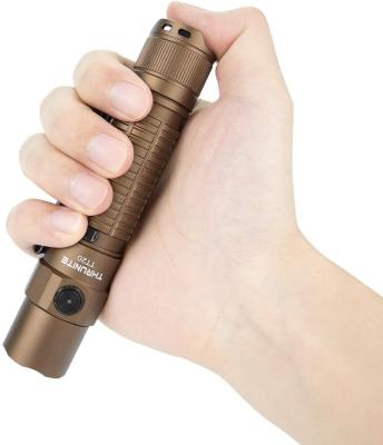 China ThruNite TT20 Aluminum Alloy 2526 Lumens USB C Dual Switch Rechargeable Handheld Tactical Flashlights Drop Tan Cool White for sale