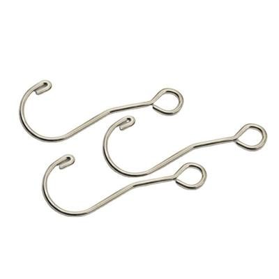 China Heavy Industry Modern Style Factory Direct Sales Stainless Steel S Hook Bathroom Kitchen Shower Curtain Hook Metal Wall Hook for sale