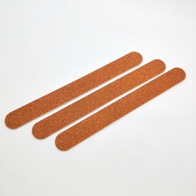 China Nail Forming Custom Thin Hard Grit Brown Polishing Wooden Straight Nail File 100/180/180/240/320 for sale