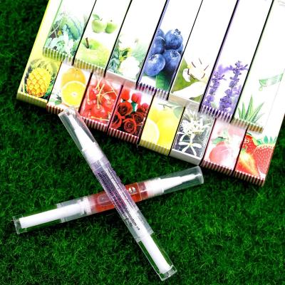 China Easy Apply 15 Fruit Flowers Smell 5ml Nail Nourishing Oil Pen Manicure Treatments Nourishing Anti-Smudge Cuticle Softening Oil For Nail Care for sale