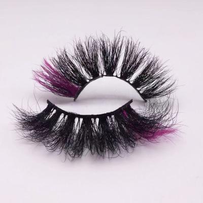 China Mink Colorful Explosion Eyelashes 37 styles Wholesale 3d Background Full Strip Lashes Dramatic Pink Blue Lashes Sellers 25mm for sale